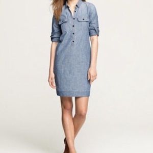 J. Crew Factory Chambray Shirt Dress